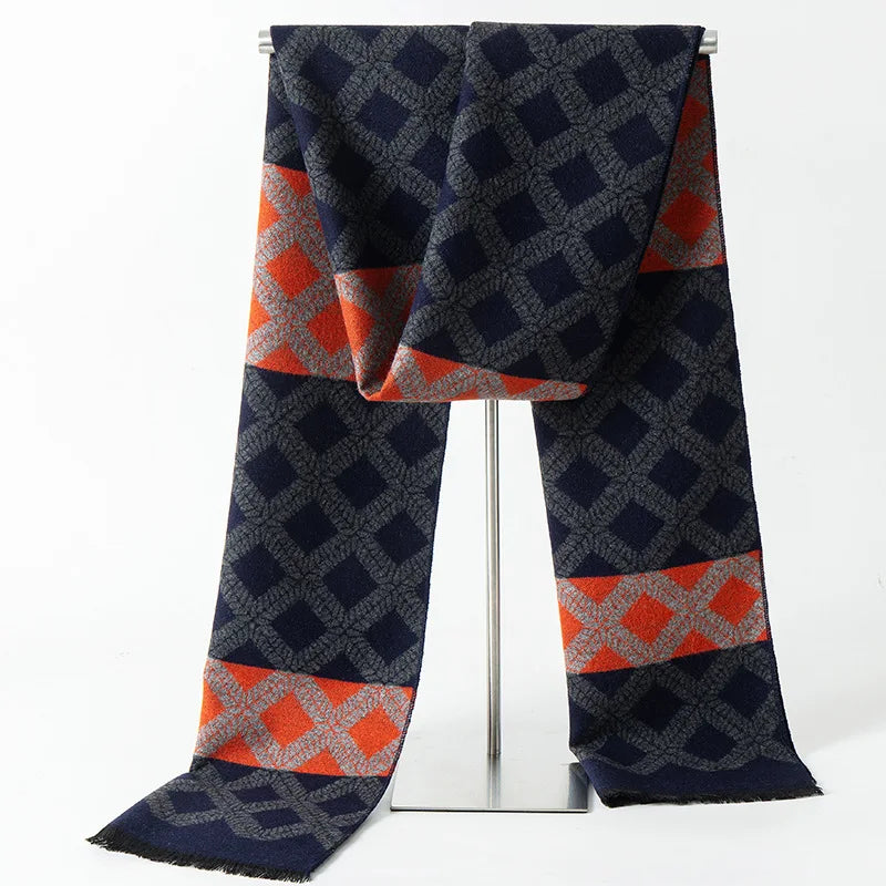 Herren Schal Winterschal Stola Schlauchschal Halstuch Wollschal Strickschal Loop