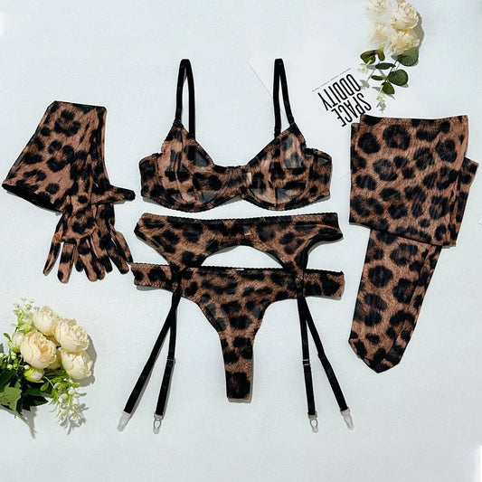 Push-Up Sexy BH-Set + Slip Unterwäsche Spitze Dessous Reizwäsche Tanga Schlüpfer