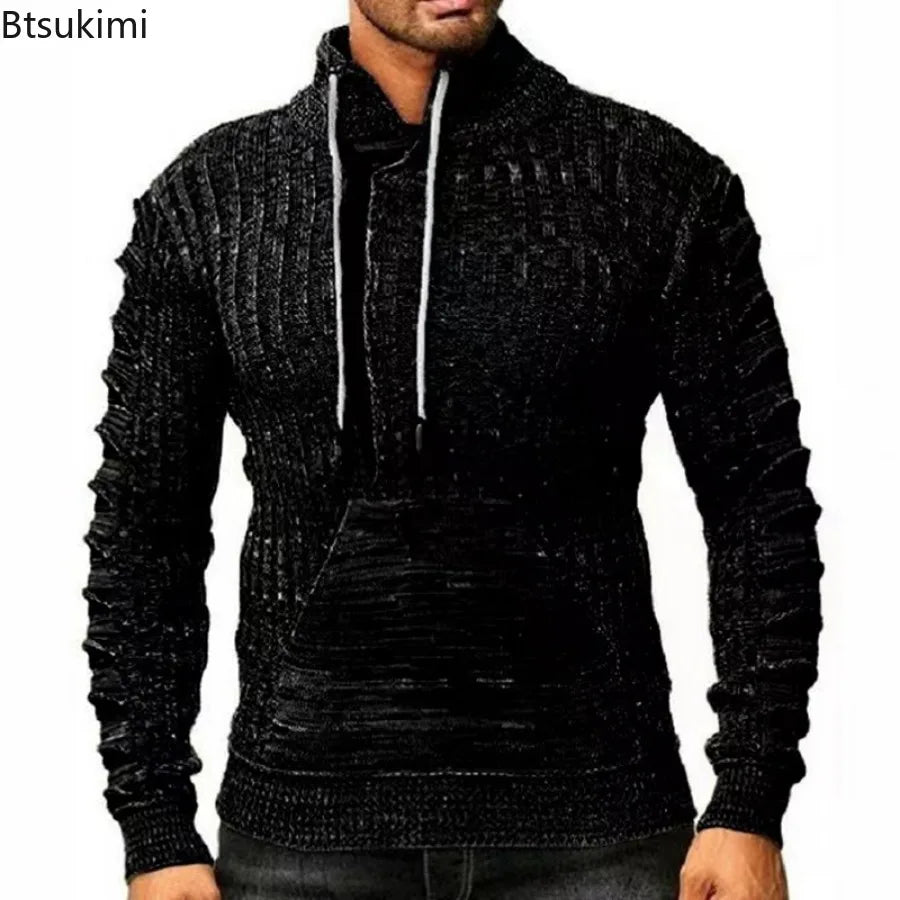 Herren Pullover Sweatshirt Troyer Pulli Sweater Rundkragen Shirt Langarmshirt