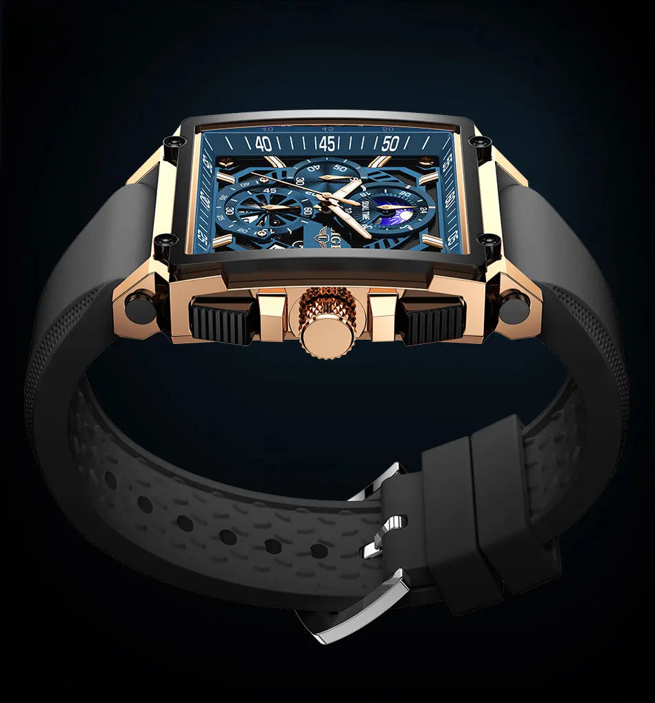 Orologio Uomo Quarzo Acciaio Inossidabile Orologio digitale Cronografo sportivo
