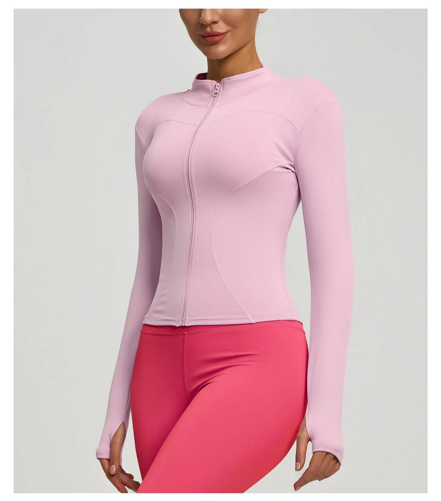 Felpa Donna Giacca Sportiva Con Zip Tuta Maniche Lunghe Cappuccio Maglia Shirt