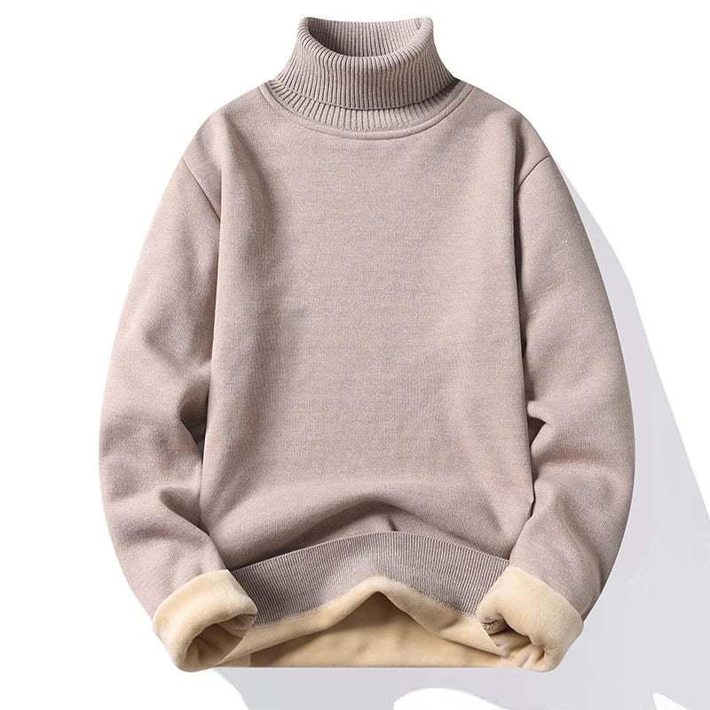Herren Rollkragen Pullover Sweatshirt Leichter Pulli Sweater Shirt Langarmshirt