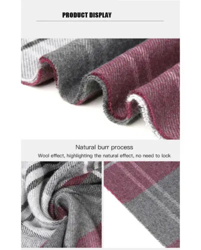 Herren Schal Winterschal Stola Schlauchschal Halstuch Wollschal Strickschal Loop