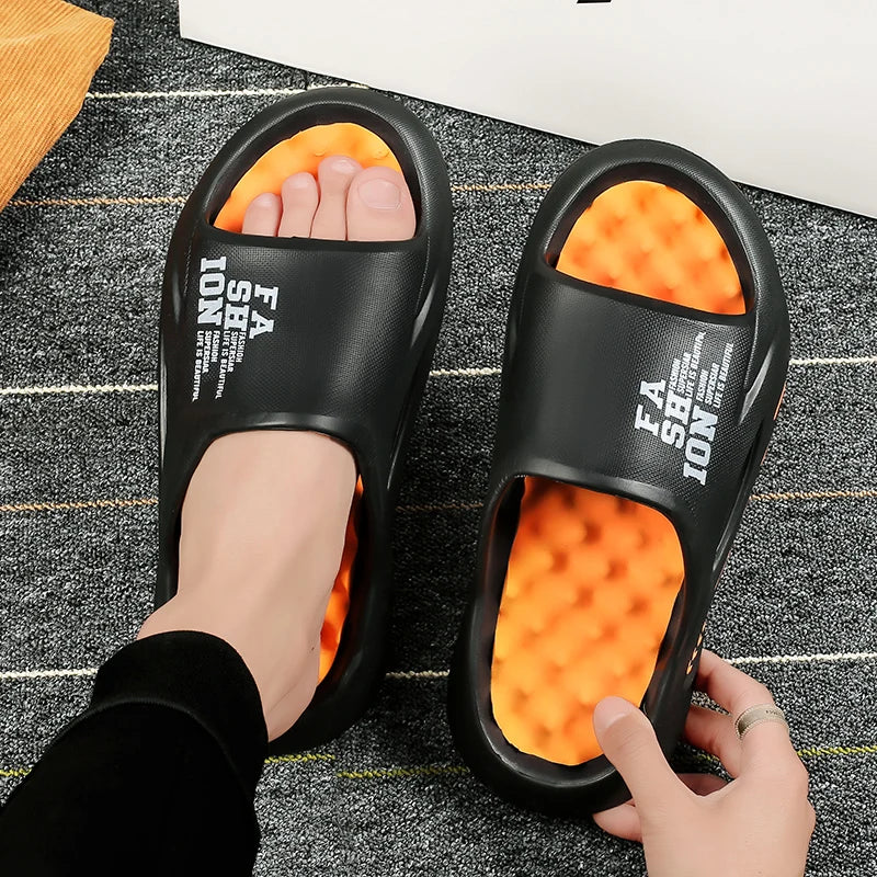 Badelatschen Hausschuhe Flip Flops Frauen Herren Sandalen Weiche Sohle Größe 47