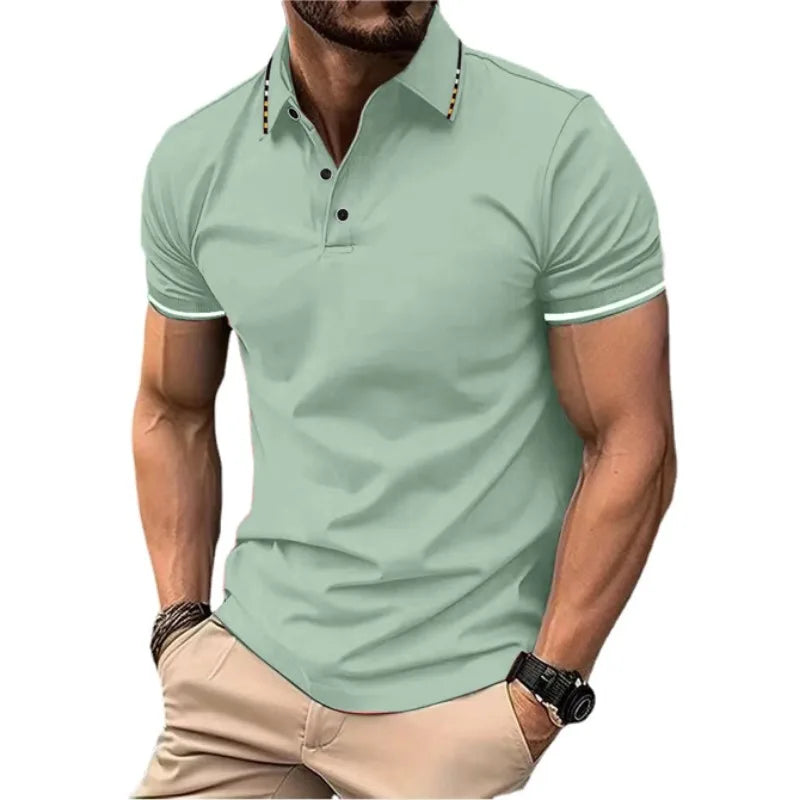 Herren Poloshirt POLO Shirt T-Shirt Kurzarm Zipper Hemd Fashion Polohemd Top NEU