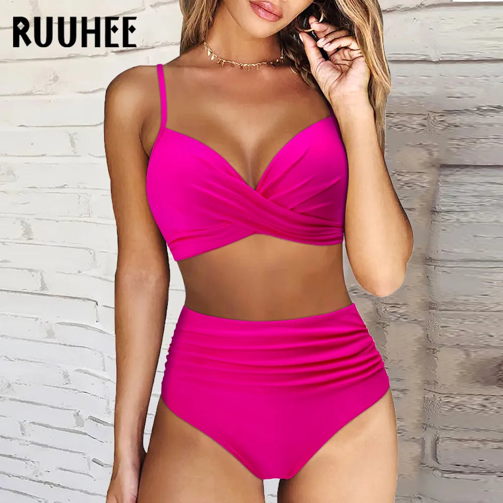 Frauen Bademode Böhmisch Bikini Set Sexy Push Up Badeanzug Damen Tanga Swimsuit