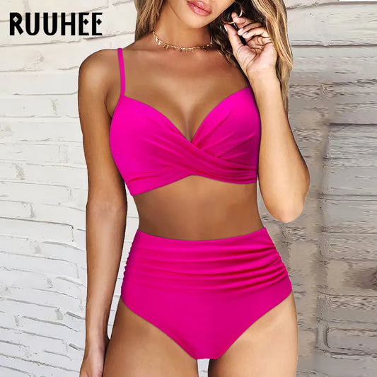 Frauen Bademode Böhmisch Bikini Set Sexy Push Up Badeanzug Damen Tanga Swimsuit