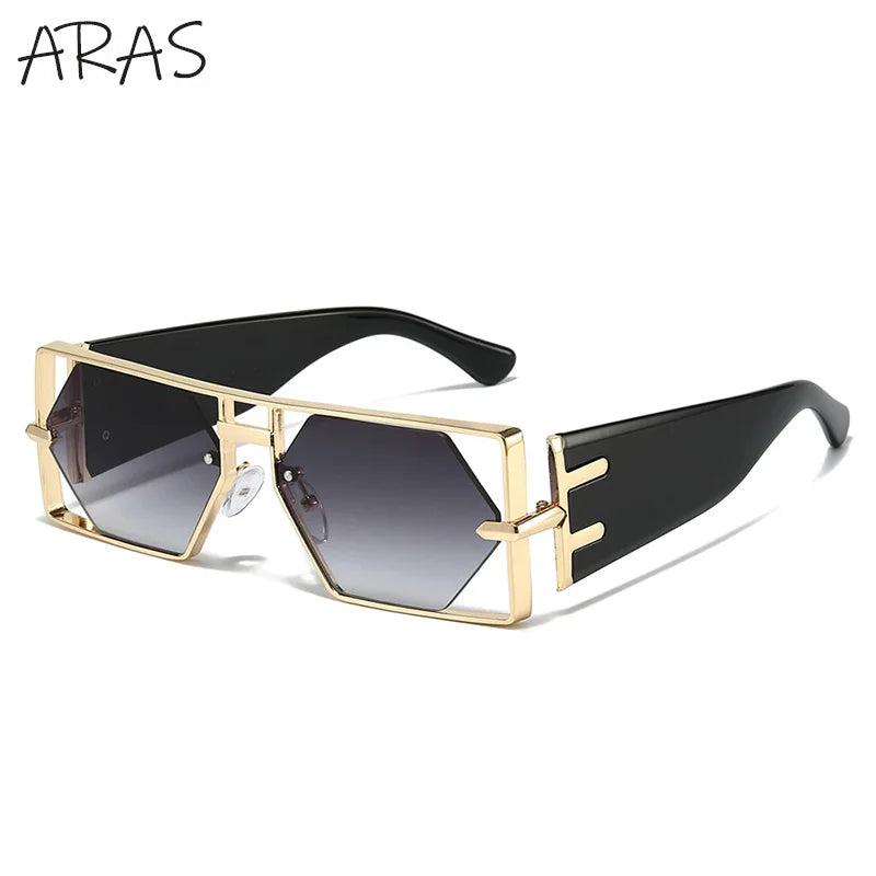 Designer Luxus Brille Sonnenbrille Damen Quadratische Übergröße Gläser Vintage
