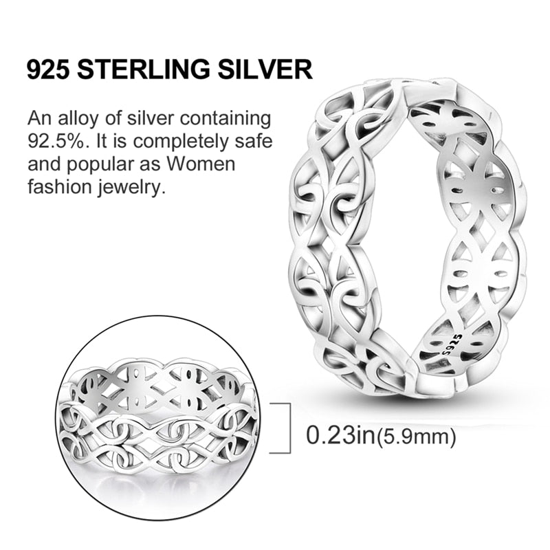 Massiv Sterling Silber 925 Ring filigran Fashion Damenring mit AAA Zirkonia