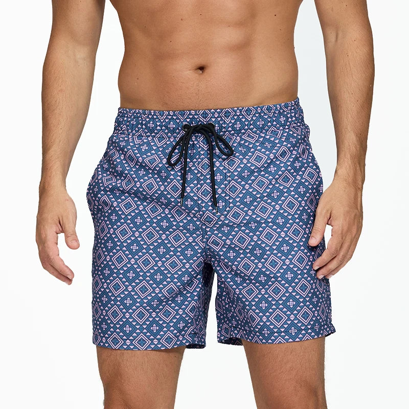 Herren Badehose Badeshort Kurze Hose Shorts Schwimmhose 100% Polyester NEU