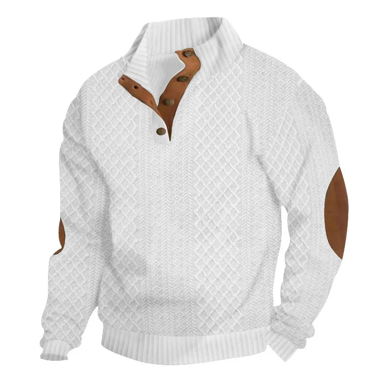 Herren Pullover Sweatshirt Troyer Pulli Sweater Stehkragen Zipper Langarmpulli