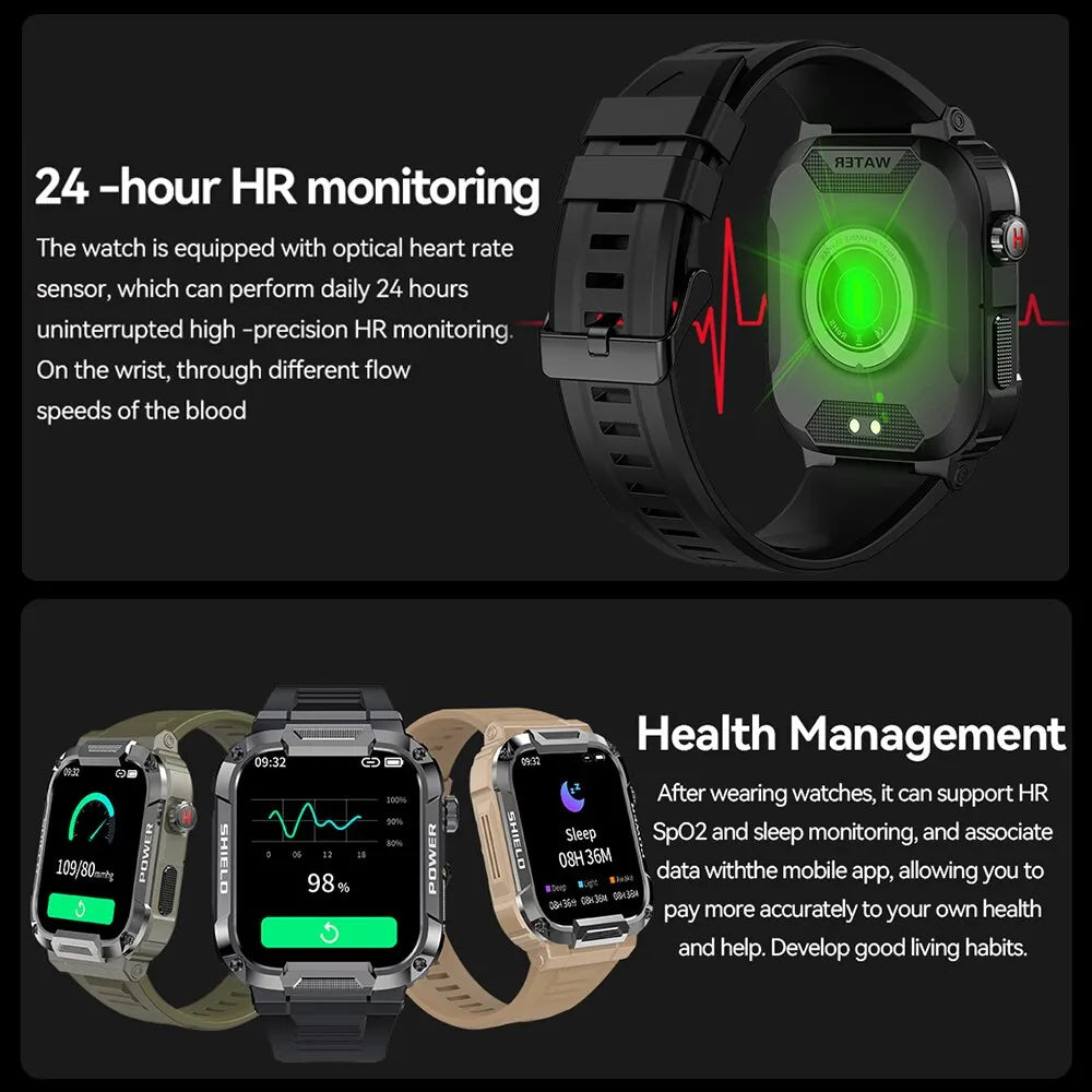 Herren Armbanduhr Digital Uhr Silber Edelstahl Quarzuhr Bluetooth Smartwatch