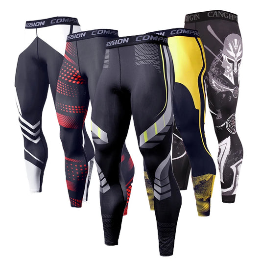 Herren Leggings Sporthose Jogginghose Trainingshose Lauf Hose Kompressionshose