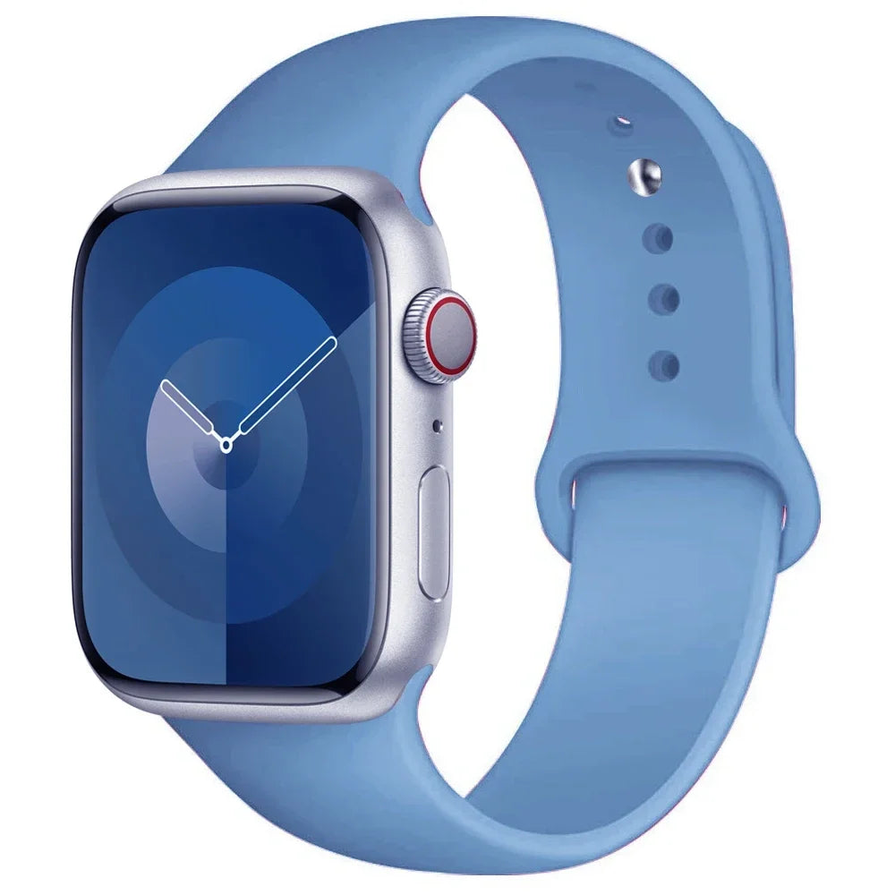 Silikon Armband für Apple Watch Series 9 8 7 6 5 4 3 SE Ultra Sport Band iWatch