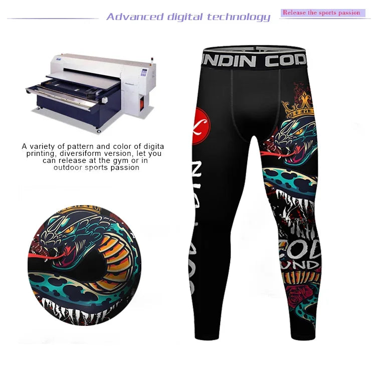 Herren Leggings Sporthose Jogginghose Trainingshose Lauf Hose Kompressionshose