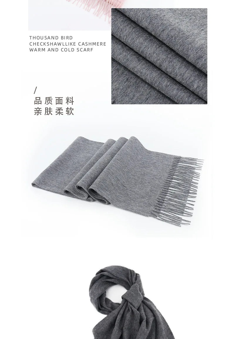 Herren Schal Winterschal Stola Schlauchschal Halstuch Wollschal Strickschal Loop