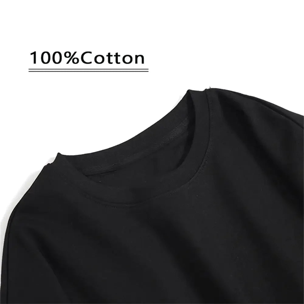 Herren T-Shirt Rundhals Unisex Streetwear 100% Baumwolle Hemd Tank Top Shirt