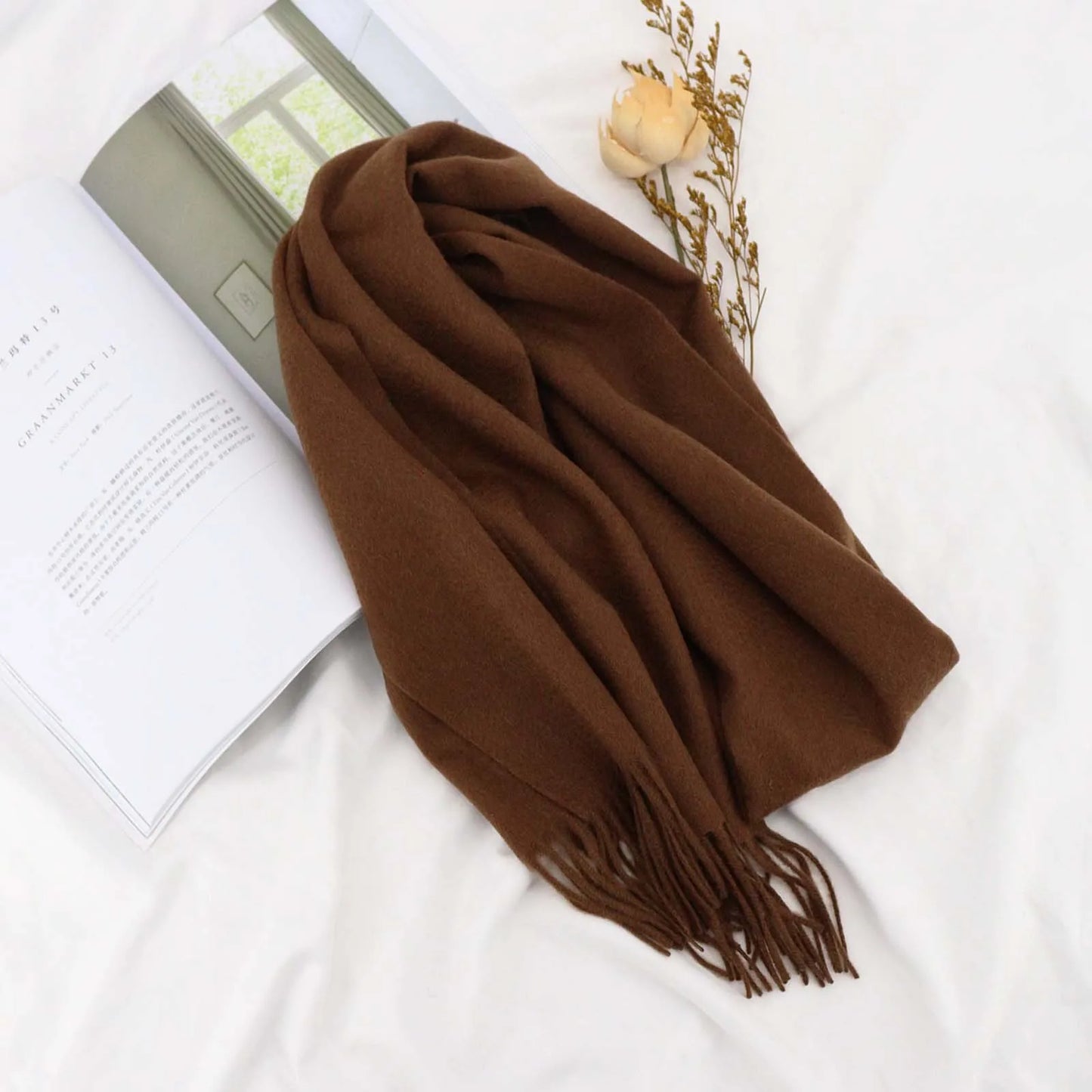 Herren Schal Winterschal Stola Schlauchschal Halstuch Wollschal Strickschal Loop