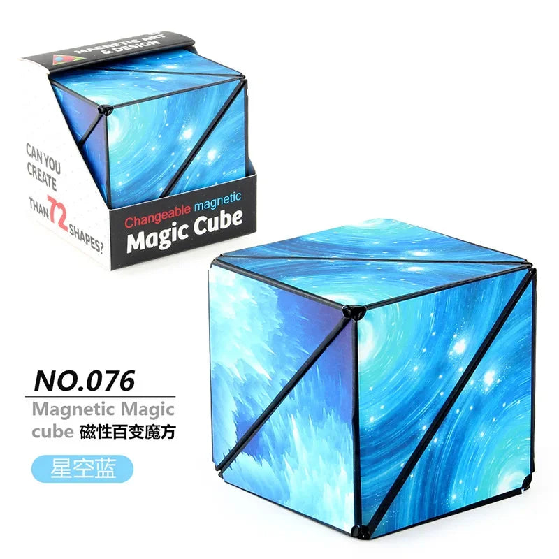 Zauberwürfel Anti Stress Spielzeug magnetischer 3D Drehwürfel Magischer Würfel