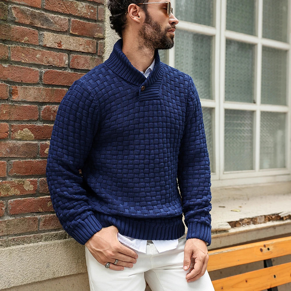 Herren Pullover Sweatshirt Troyer Pulli Sweater Stehkragen Zipper Langarmpulli