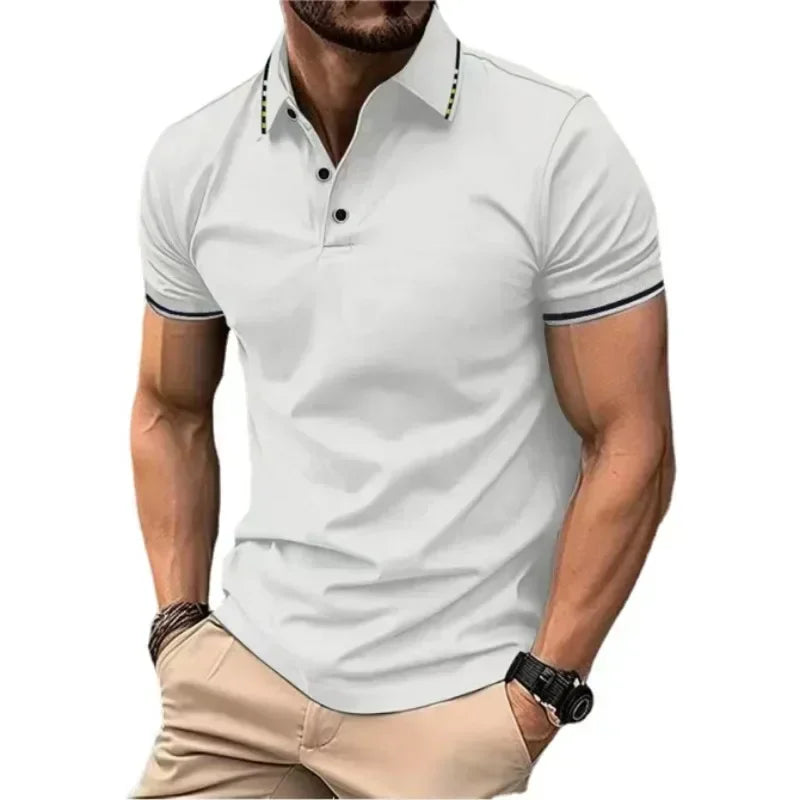 Herren Poloshirt POLO Shirt T-Shirt Kurzarm Zipper Hemd Fashion Polohemd Top NEU