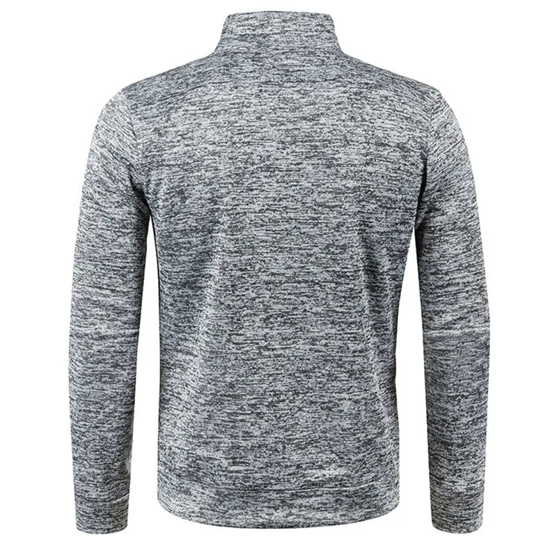 Herren Pullover Sweatshirt Troyer Pulli Sweater Stehkragen Zipper Langarmpulli