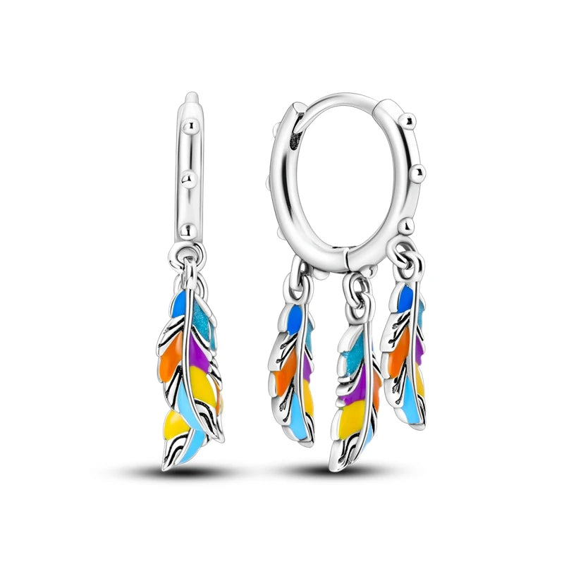 Creolen 925 Silber Ohrringe Zirkonia | Hypoallergen | Luxus Ohrstecker Geschenk
