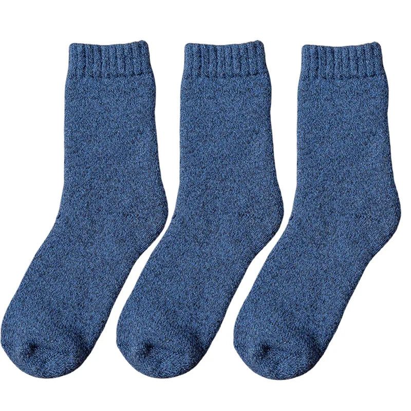 3 Paar Herren Wintersocken Socken Merinowolle Norweger Wollsocken Größe 38-45