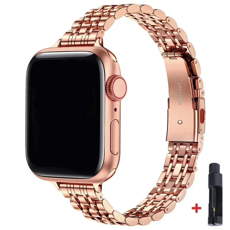 Edelstahl Armband fü Apple Watch Series 9 8 7 6 5 4 3 SE Ultra Sport Band iWatch