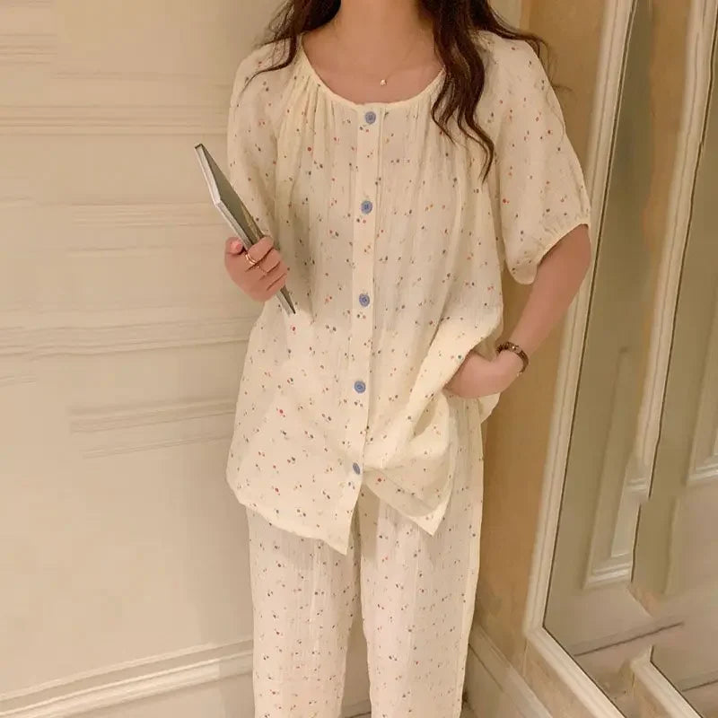 Pigiami da donna | L'intimo per la notte Camicia Completo da Casa in due pezzi