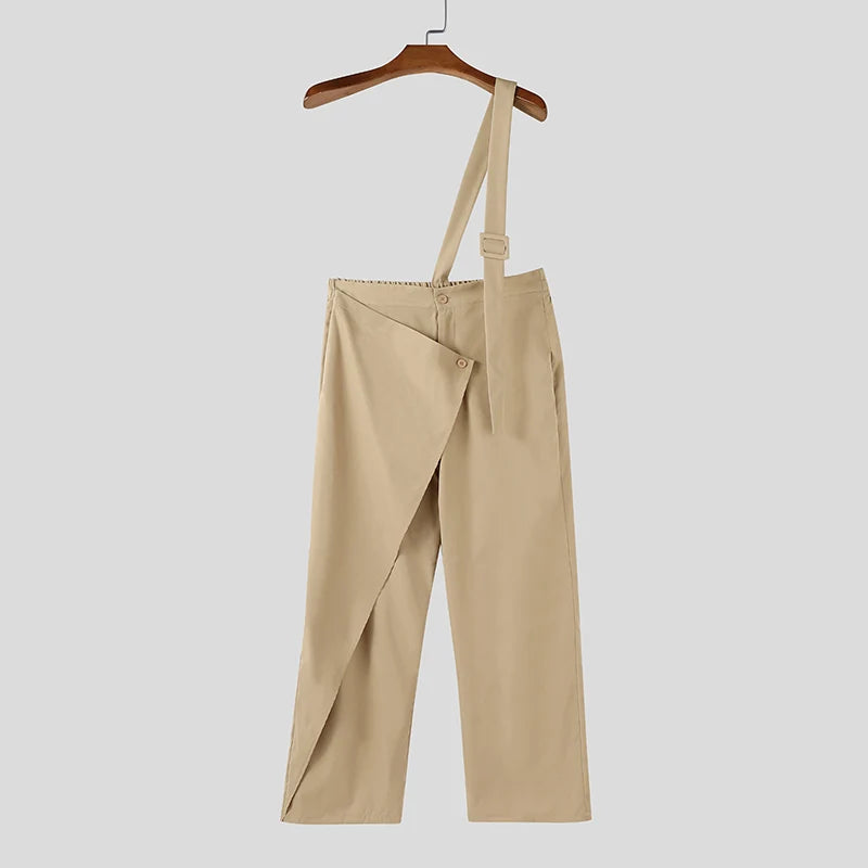 Männer Latzhose Hose Harems Pumphosen Pluderhosen Jogger Overalls Streetwear