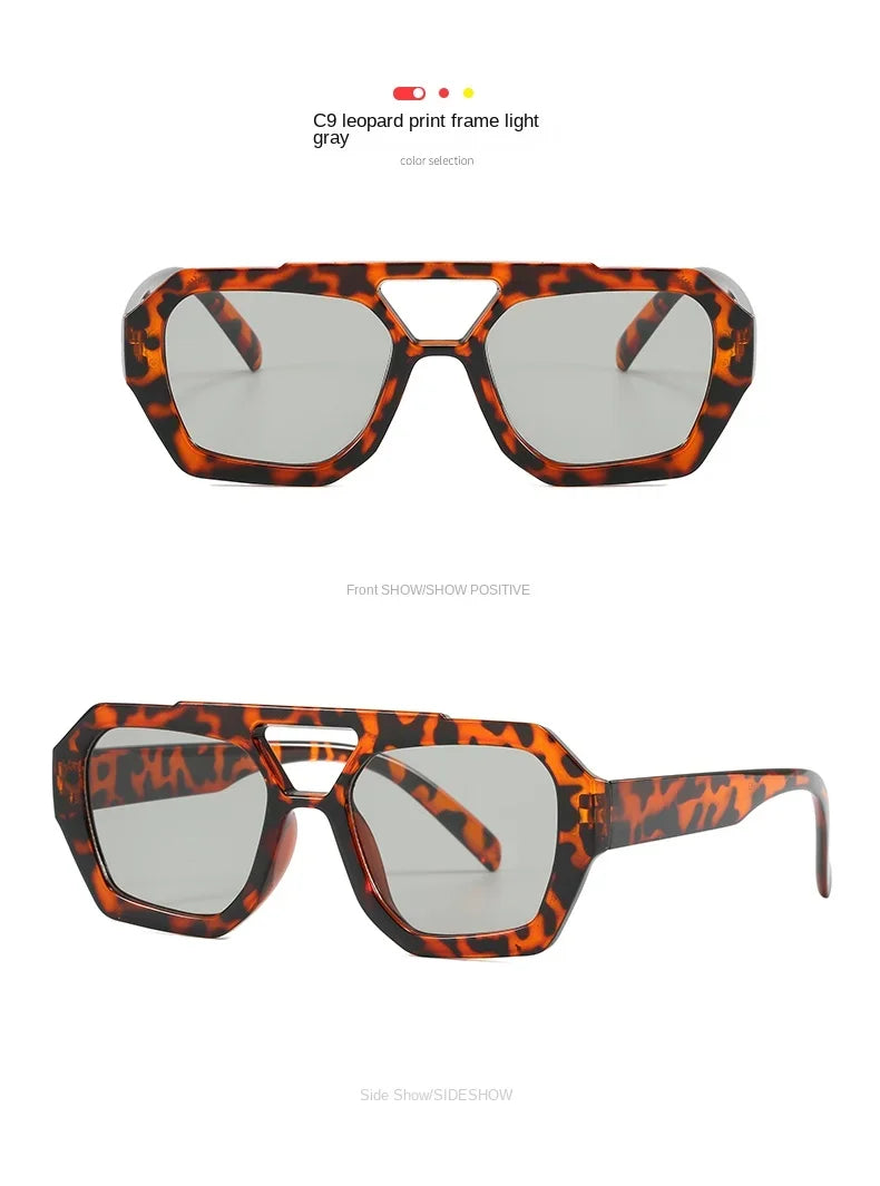 Occhiali da sole ovali oversize per donna e uomo Fotocromatici Polarizzati UV400