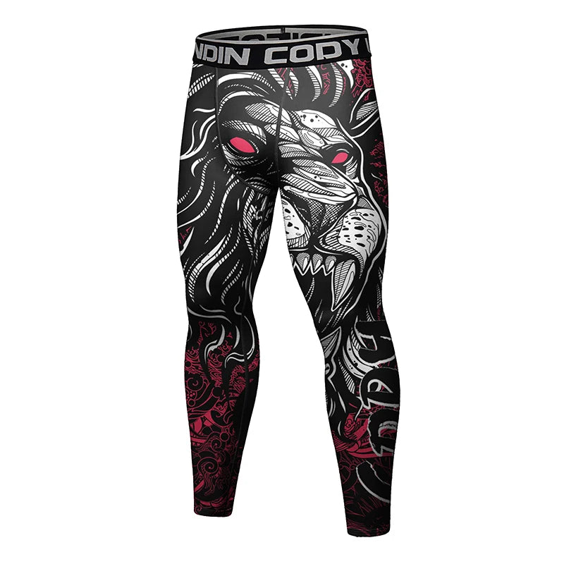 Herren Leggings Sporthose Jogginghose Trainingshose Lauf Hose Kompressionshose