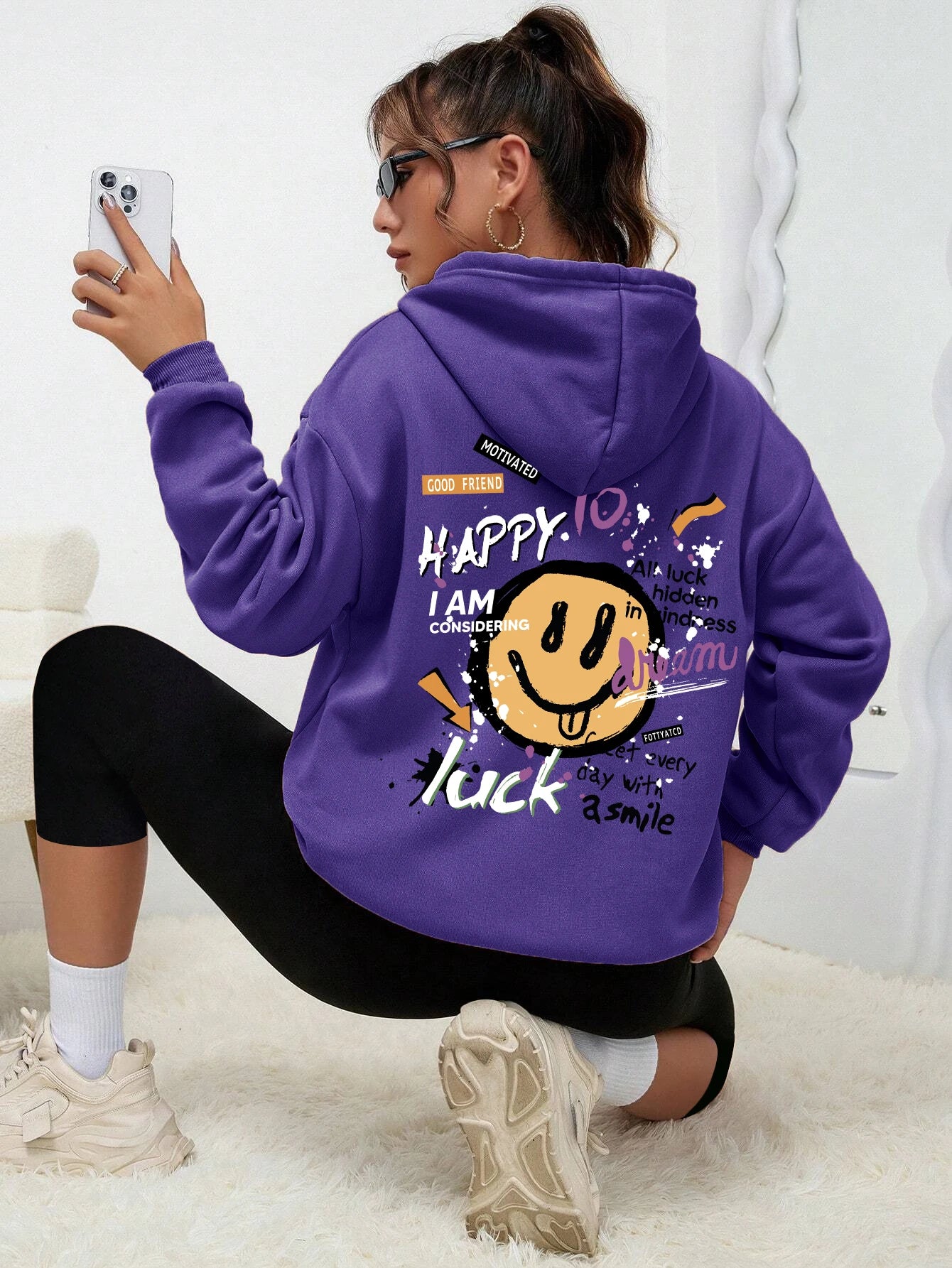 Teddybär Kapuzenpullover Sweatshirt Fleece Hoodie Pulli Damen Kapuzenpulli Shirt