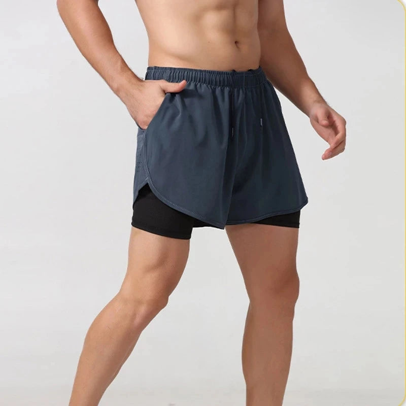 Shorts Kurze Sporthose Kurzhose Jogging Unifarben Herren Trainingshose m Tasche