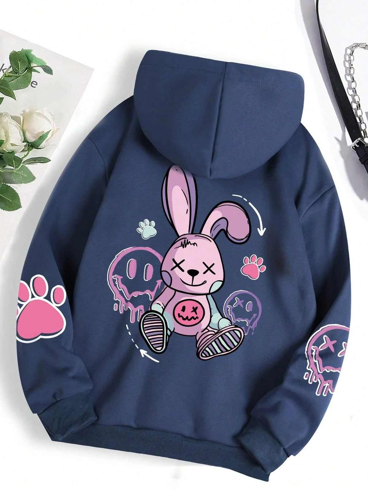 Teddybär Kapuzenpullover Sweatshirt Fleece Hoodie Pulli Damen Kapuzenpulli Shirt