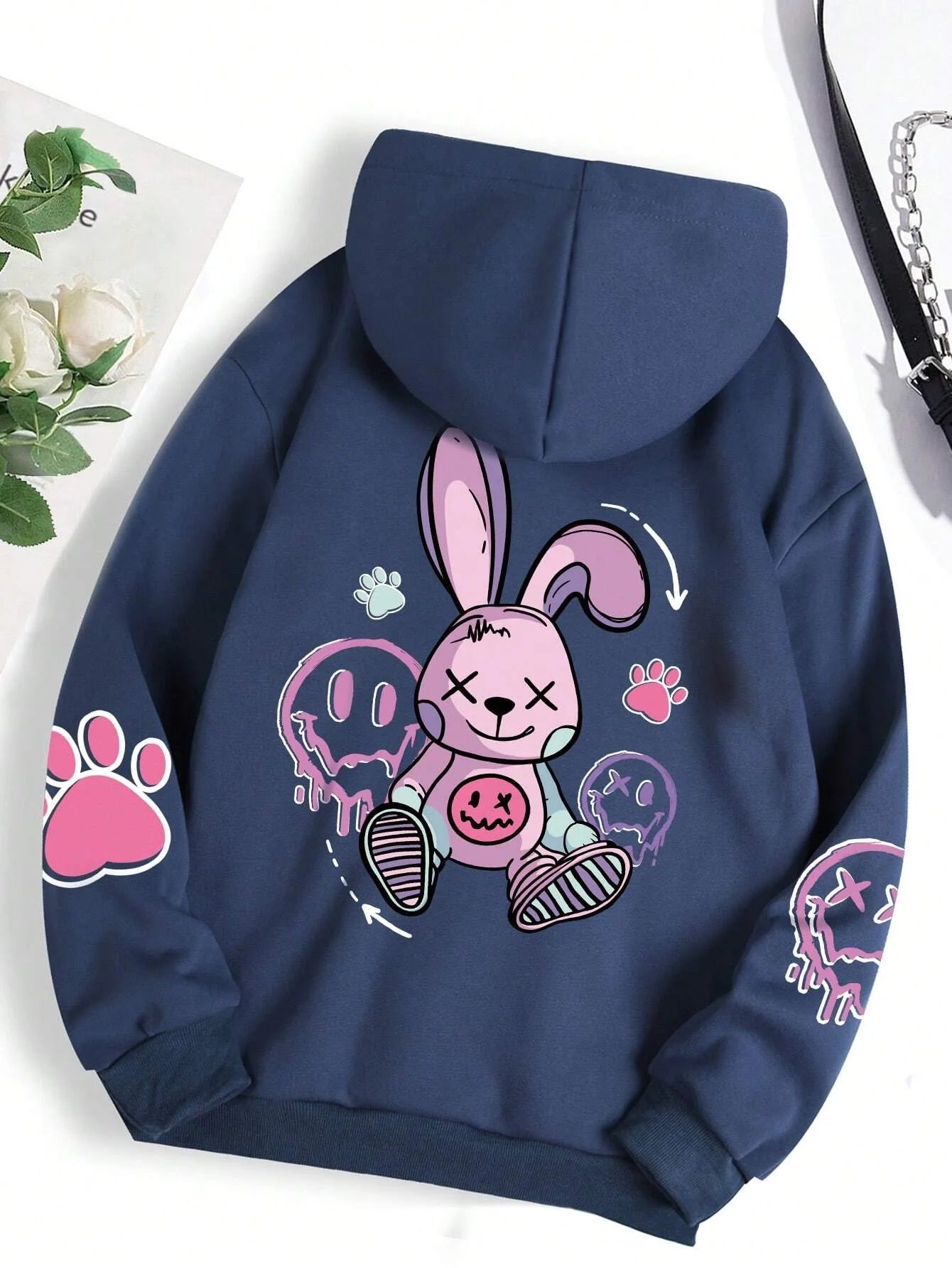 Teddybär Kapuzenpullover Sweatshirt Fleece Hoodie Pulli Damen Kapuzenpulli Shirt