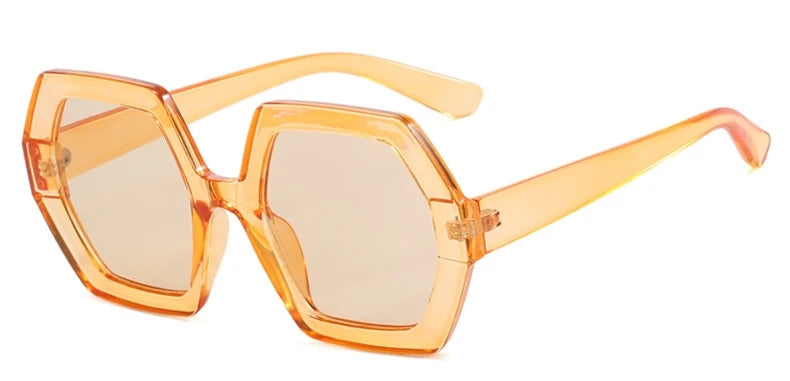 Damen Sonnenbrille Designer Luxus Brille Runde Übergröße Gläser Vintage UV400