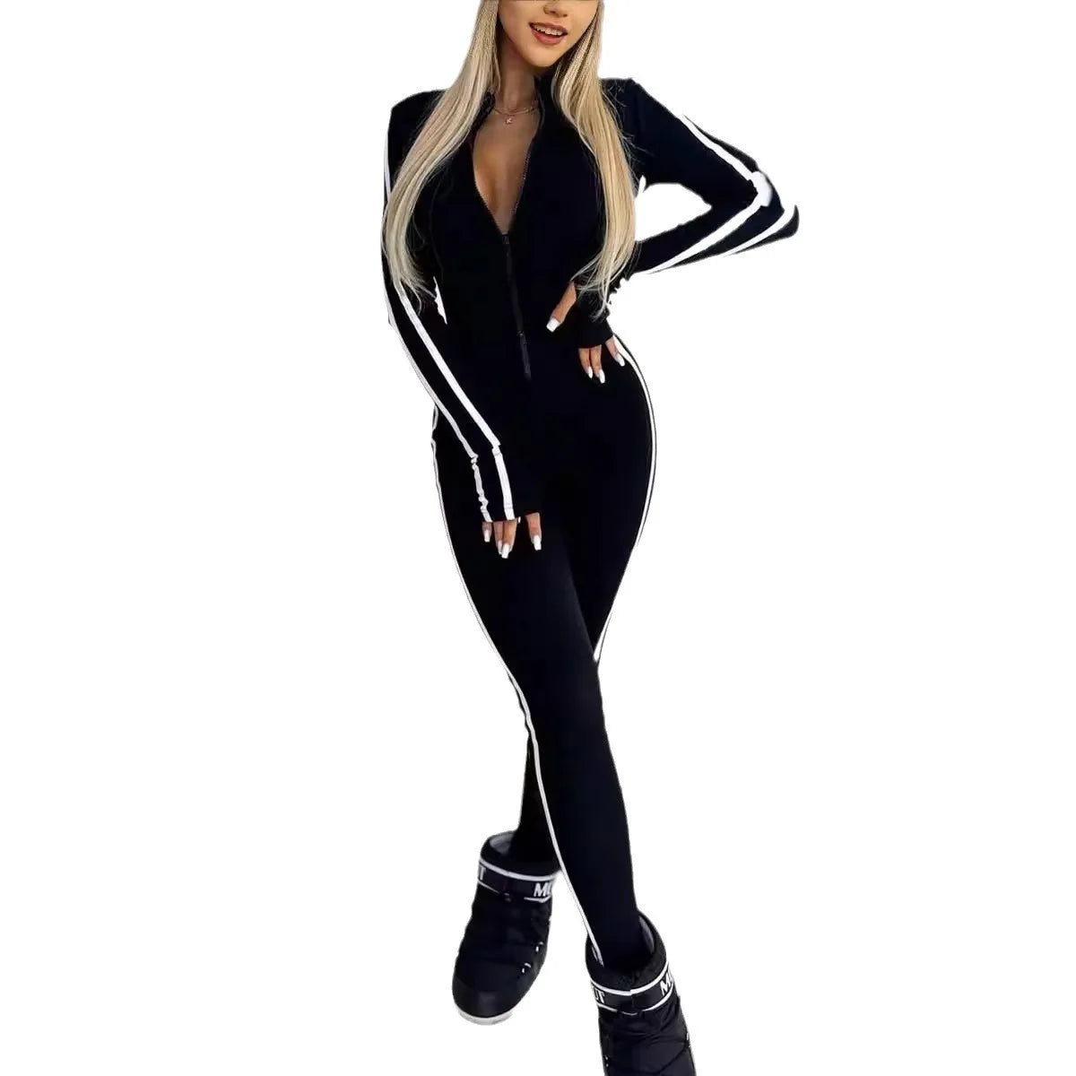 Yoga Fitness Overalls Jumpsuit Gym Stretch Leggings Jogging Anzug Top Push Up