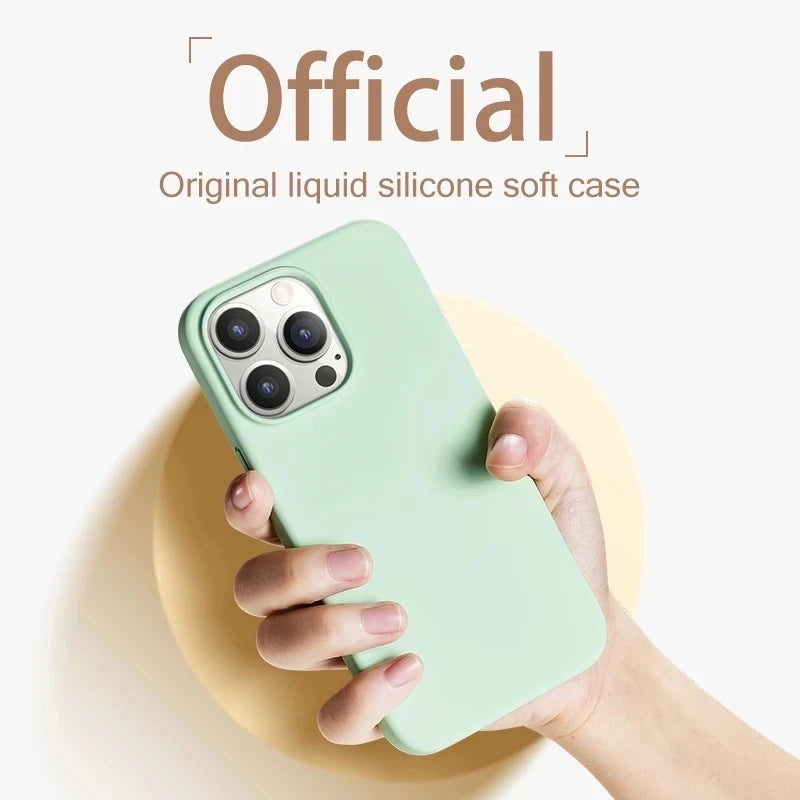 Handy Hülle IPhone 13 14 15 Pro Max Case Tasche Cove Schutzhülle Silikon Bumper