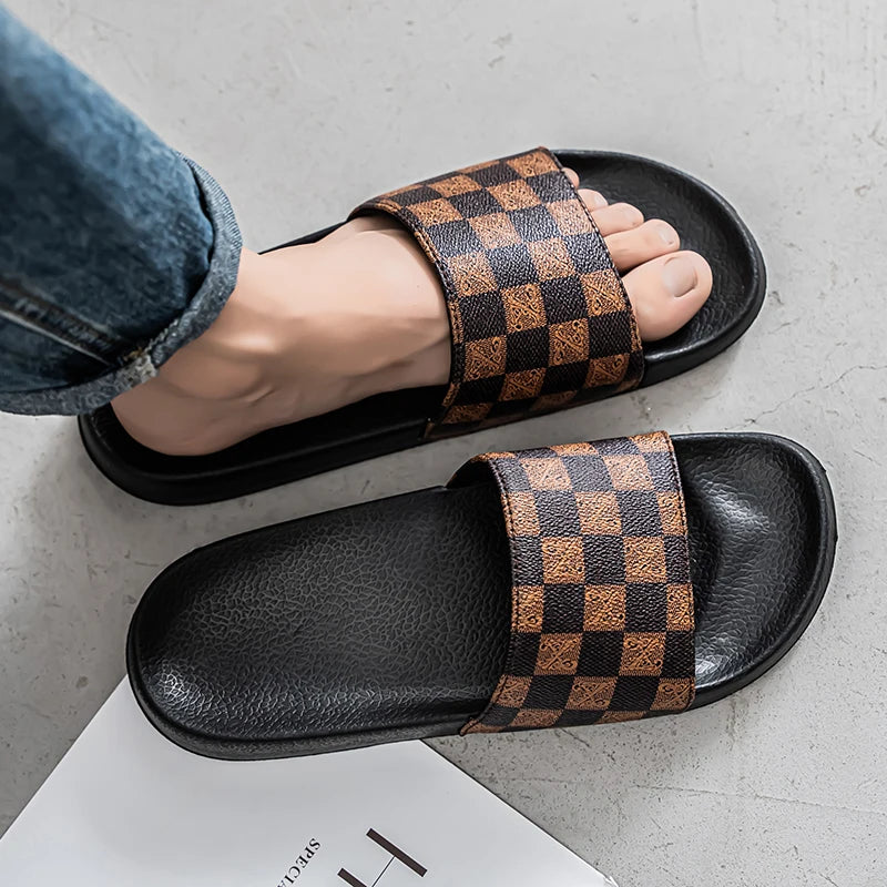 Badelatschen Hausschuhe Flip Flops Frauen Herren Sandalen rutschfeste Slippers