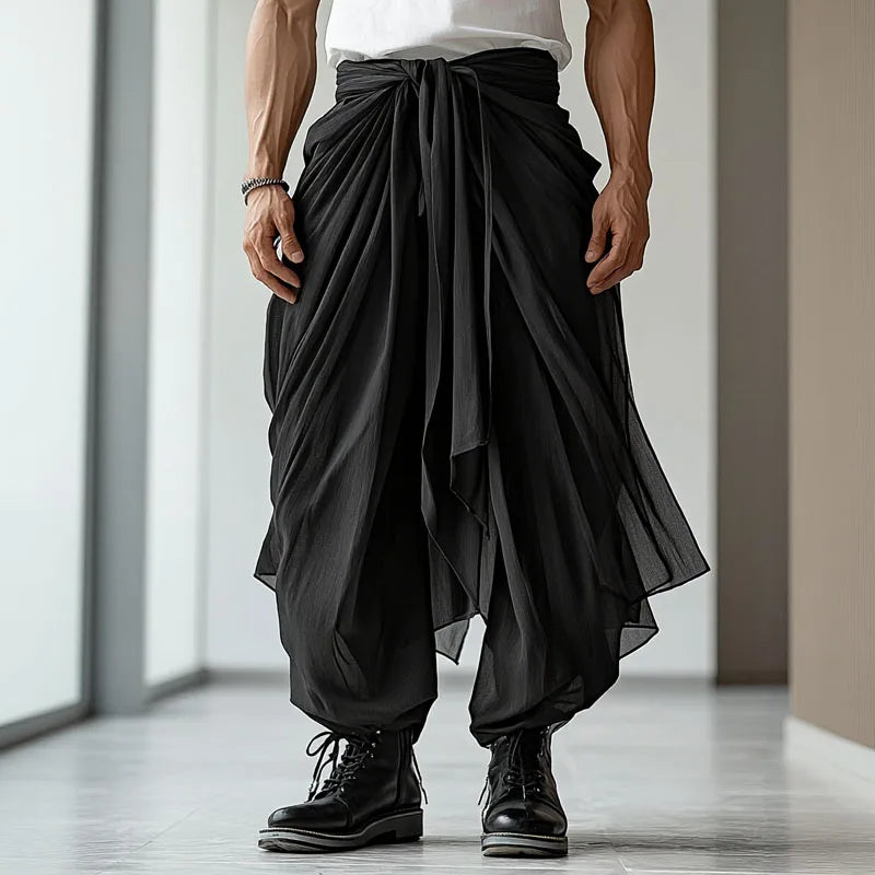 Männer Hose Haremshosen Pumphosen Pluderhosen Hosenrock Herrenrock Kilt Jogger