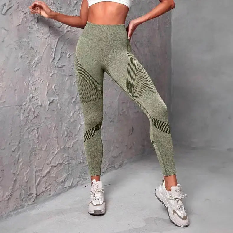 Damen Yoga Leggings Push Up Stretch Leggins Sport Hose Fitness Gym Jogginghose