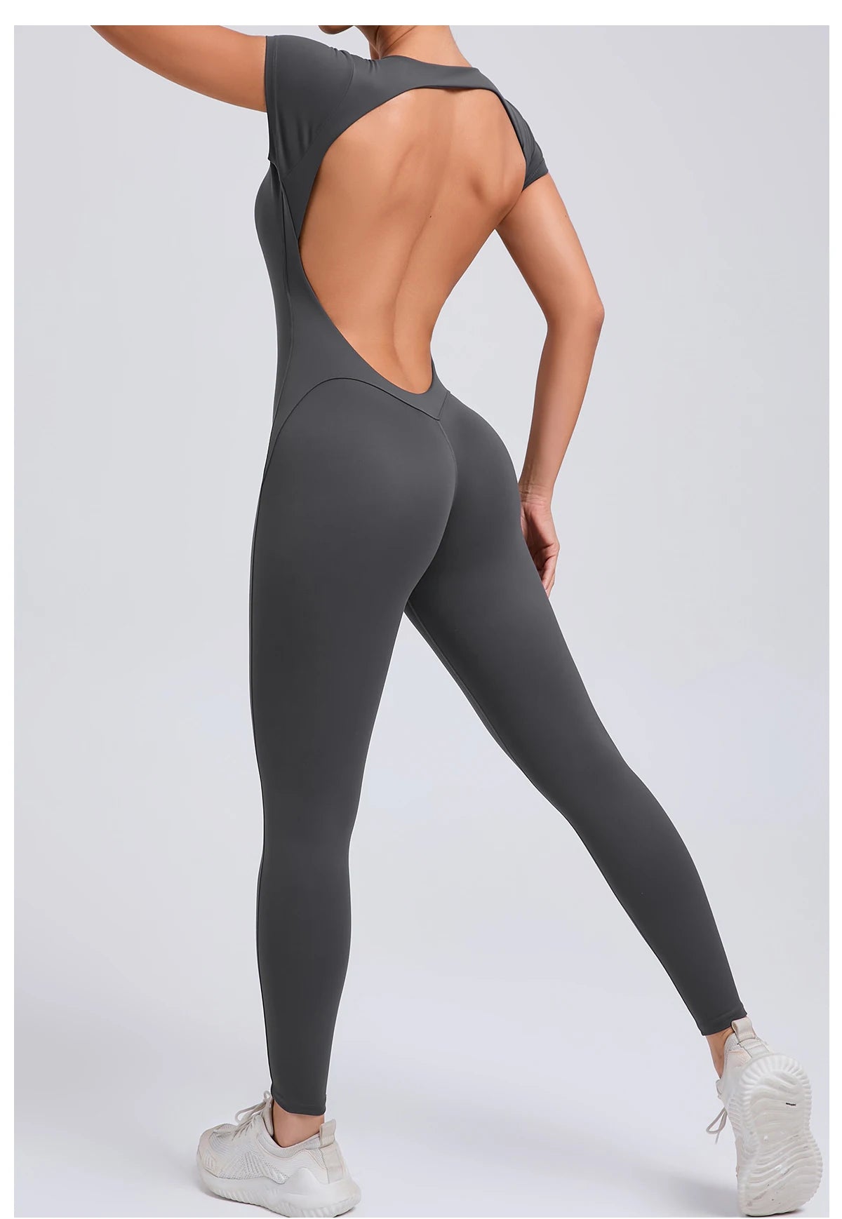 Tuta intera Sportiva Donna Rompers Pantaloni Yoga Palestra Sexy Jumpsuit Tutina