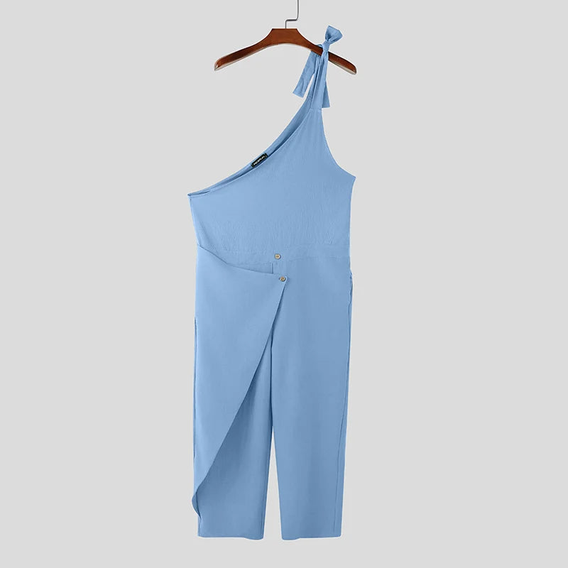 Männer Latzhose Hose Harems Pumphosen Pluderhosen Jogger Overalls Streetwear
