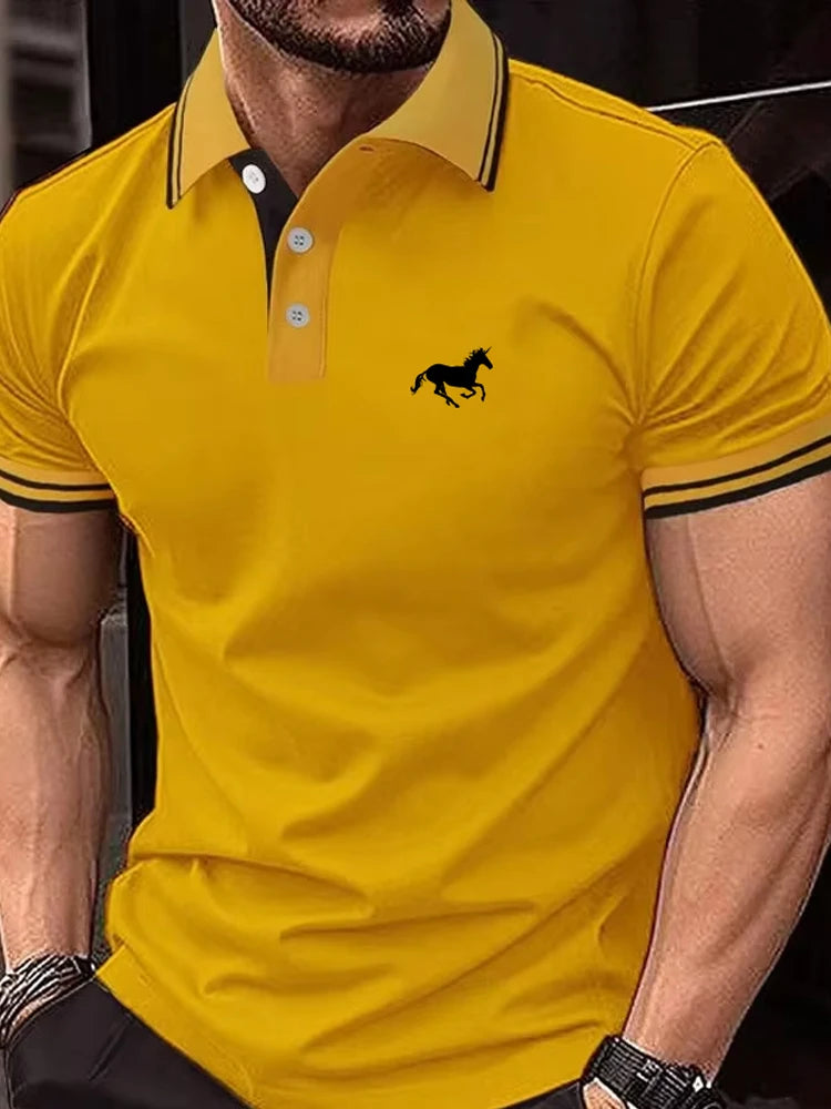 Herren Poloshirt POLO Shirt T-Shirt Kurzarm Zipper Hemd Fashion Polohemd NEU