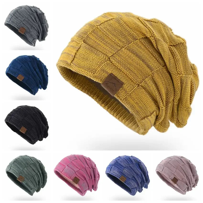 Damen Wolle Mütze Wintermütze Strickmütze Kappe Bommelmütze Pudelmütze Haube