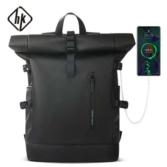 Kurierrucksack RollTop Rucksack Herren 36-55L wasserdicht Laptop Tasche Damen