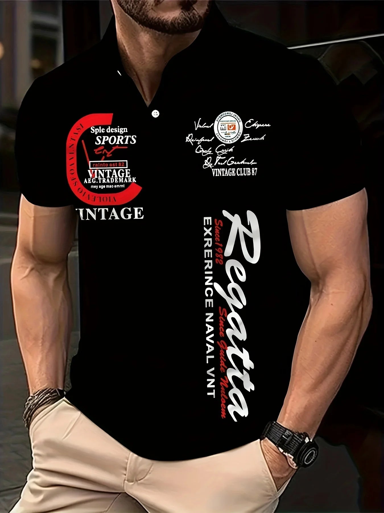 Herren Poloshirt POLO Shirt T-Shirt Kurzarm Zipper Hemd Fashion Polohemd Top NEU