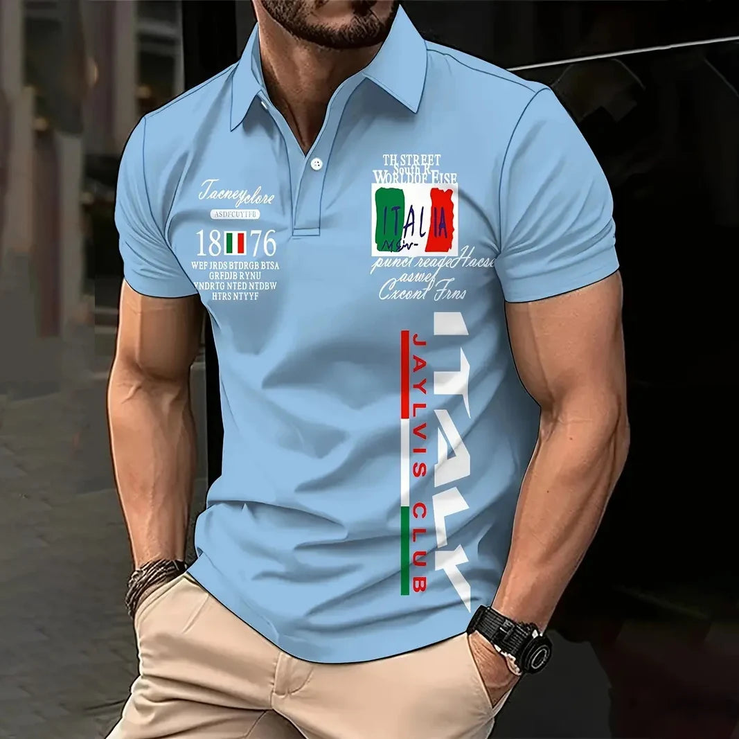 Herren Poloshirt POLO Shirt T-Shirt Kurzarm Zipper Hemd Fashion Polohemd NEU